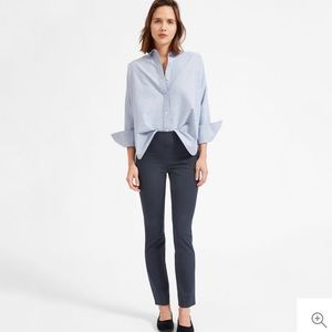Everlane Side Zip Work Pants in Slate Gray